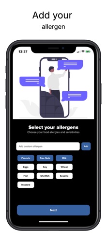App screen from Allergen Scanner: Food Check, image three